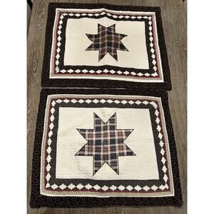 Ruff Hewn Farmhouse Pair Quilted Patchwork Pillow Shams